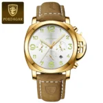 POEDAGAR Luxury Military Watch For Men Waterproof Luminous Leather Man Watch Quartz High Quality Men's Sports Watches Male Reloj - Image 11