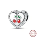 Dessert Afternoon Tea Series 925 Silver Coffee Cake Pizza Fries Sweet Charms Beads 3mm DIY Fine Jewelry Making - Image 48
