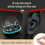 NEW X55 Wireless Sleep Earphone Noise Reduction Invisible Earphone Sleeping Headset Bluetooth Sport Headphones Earbuds - Image 3