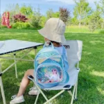 Disney Sequins Frozen Elsa Anna Backpack Fashion Glitter School Book Bag Girls Kawaii PU Leather Travel Backpack Christmas Gifts - Image 4