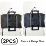 2 Pack Foldable Travel Duffel Bag for Airlines Carry on Bag Weekender Overnight Hospital Tote Bag Gym Duffel Bag Women Men - Image 8