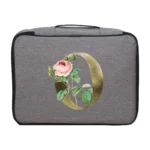 Handbags Documents Luggage Organizer Men Outdoor Travel Credentials Storage Bag Women Golden Flower Print Waterproof Briefcase - Image 24