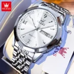 OLEVS 9998 Couple Watch Luxury Men Women Quartz Watch Dual Calendar Clock Waterproof Men's Women's Dating Couple Watch Set Gift - Image 11