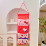 Cute Cartoon Hanging Closet Organizers and Storage, 4-Shelf Closet Hanging Storage Shelves for Girls Bedroom - Image 6