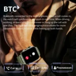 2024 Outdoor Military Smart Watch Men Health Monitor AI Bluetooth Call Fitness Sport Waterproof Smartwatch for Women Android IOS - Image 4