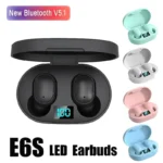 E6S TWS Wireless Headphones Sports Waterproof Bluetooth 5.0 Earphone  Stereo Headset with Microphone for Iphone Xiaomi Vivo Oppo