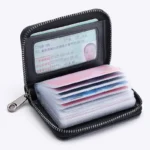 20 Detents Cards Holders PU Business Bank Credit Bus ID Card Holder Cover Coin Pouch Anti Demagnetization Wallets Bag Organizer - Image 3