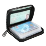 2023 New Mini Leather 20 Card Wallet Mini Leather Wallet Business Case Purse Holder RFID Blocking Carteira Masculina Porte Carte - Image 5