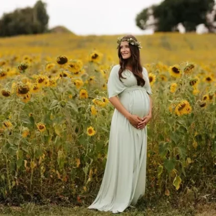 Women's Convertible Maternity Dress Pregnant Short Infinity Dress Wedding Transformer Multiway Wrap Dress Photography Bridesmaid