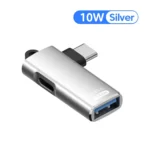 2 in 1 USB Type C OTG Adapter 10W/PD100W Elbow Type C To USB3.0 Adapter Fast Charging Converter For Mobile Phone Tablet Laptop - Image 11