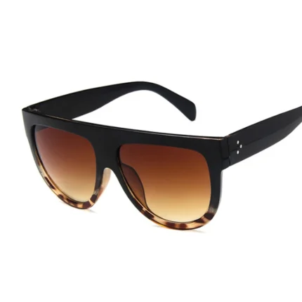 Oversized Frame Black Shades Square Sunglasses Woman Oval Brand Designer Vintage Fashion Sun Glasses Female Oculos De Sol - Image 4