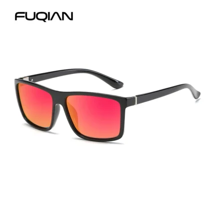 Classic Black Square Polarized Sunglasses Men Fashion Mirror Blue Sun Glasses Unisex Vintage Anti Glare Driving Shades UV400 - Image 10