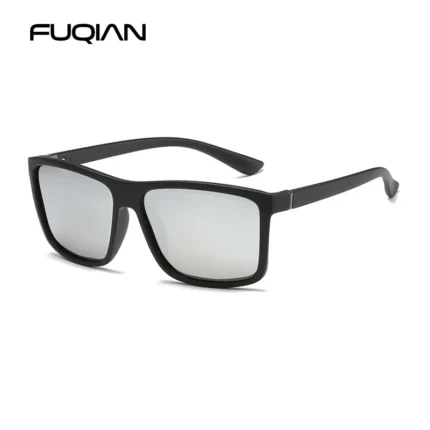 Classic Black Square Polarized Sunglasses Men Fashion Mirror Blue Sun Glasses Unisex Vintage Anti Glare Driving Shades UV400 - Image 7