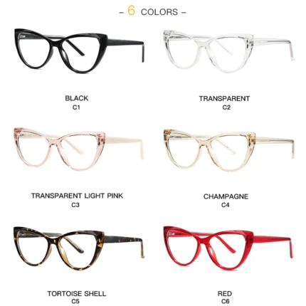 Gmei Optical Transparent Clear Glasses Frame Cat Eye Eyeglasses Frames For Women Fashion Prescription Spectacles 2003 - Image 3