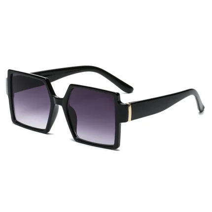1/2pcs Vintage Large Frame Square Sunglasses Women Retro Brand Big Frame Female Sun Glasses Black Fashion Gradient Eyeglasses - Image 9