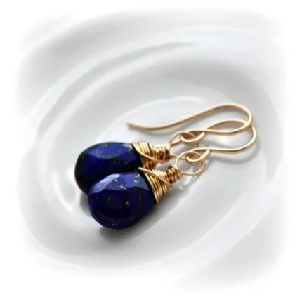 Smoky Quartz Earrings Dainty Dangle Drop Earrings - Image 3