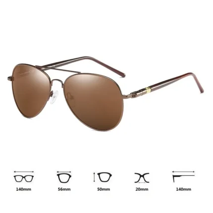 Luxury Men's Polarized Sunglasses Driving Sun Glasses For Men Women Brand Designer Male Vintage Black Pilot Sunglasses UV400 - Image 3