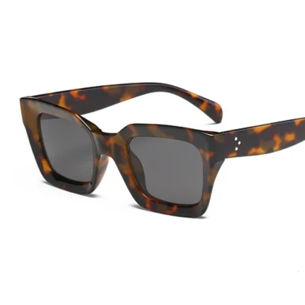 New Fashion Woman Luxury Brand Square Sunglasses Ladies Vintage Oversized Sun Glasses Female Big Frame Uv400 Shades Black - Image 8