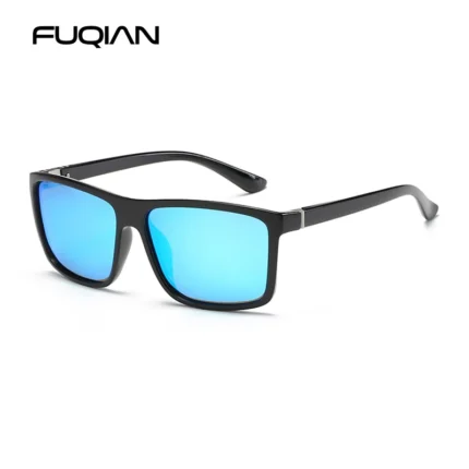 Classic Black Square Polarized Sunglasses Men Fashion Mirror Blue Sun Glasses Unisex Vintage Anti Glare Driving Shades UV400 - Image 13