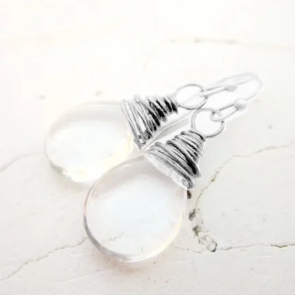 Smoky Quartz Earrings Dainty Dangle Drop Earrings - Image 23