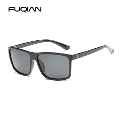 Classic Black Square Polarized Sunglasses Men Fashion Mirror Blue Sun Glasses Unisex Vintage Anti Glare Driving Shades UV400 - Image 11