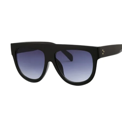 Oversized Frame Black Shades Square Sunglasses Woman Oval Brand Designer Vintage Fashion Sun Glasses Female Oculos De Sol - Image 8