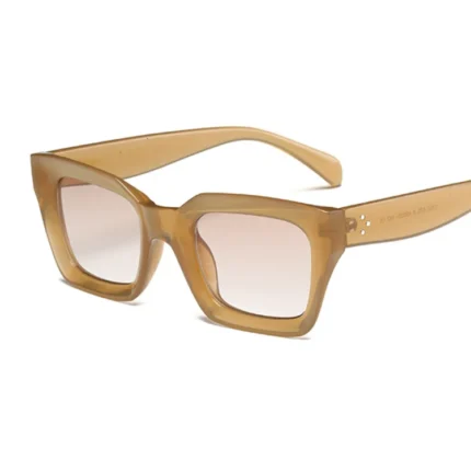 New Fashion Woman Luxury Brand Square Sunglasses Ladies Vintage Oversized Sun Glasses Female Big Frame Uv400 Shades Black - Image 11