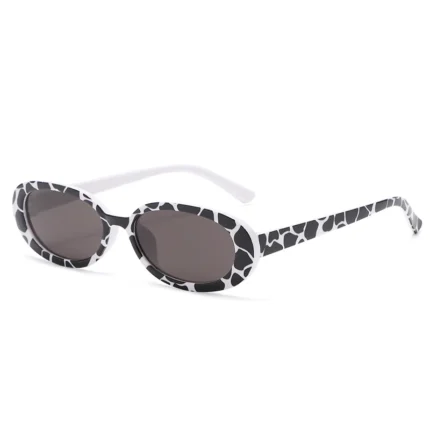 8pcs Small Oval Sunglasses Women Vintage Brand Retro Black White Sun Glasses Classic Shades Female Oculos UV400 - Image 8