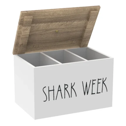 Fashionable Tampon Holder Wood Feminine Product Organizer Girl Stuff Box with Compartments Solid Tampon Holder for Women - Image 7