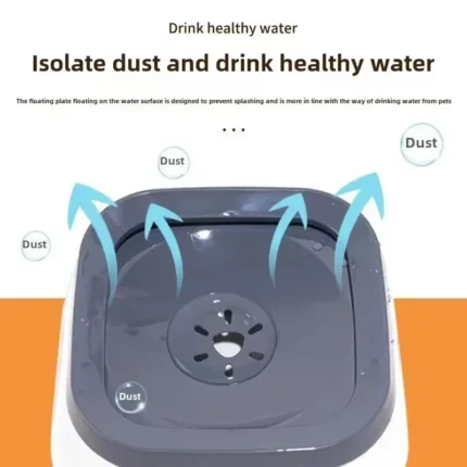 1pc Anti-splash Water Bowl For Dogs 1L Large Capacity Drinker Drinking Bowls Dog Waterer For Puppy Cat Pet Accessories - Image 3