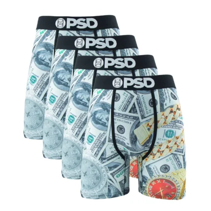 4Pcs Sexy Men Underwear Boxers Fashion Print Underpants Male Panties Lingerie Breathable Printed Summer Man Boxer Briefs Trunks - Image 3