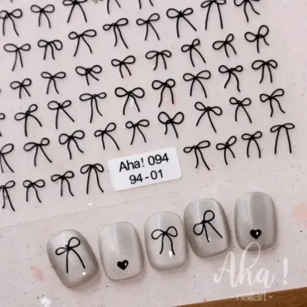 3D Small Bow Ribbon Bowknot Y2K Nail Sticker MIni Kawaii Japanese Adhesive Decals Nail Art Manicure Decorations DIY - Image 4