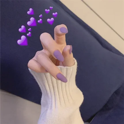 24Pcs/Set Press on Nails Women Maincure Tools Matte White French False Nail ABS Short Coffin Fake Nails Full Cover Nail Art Tips - Image 40