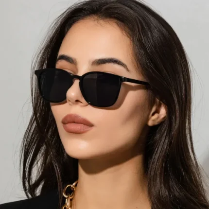 2025 Fashion Square Sunglasses Woman Retro Brand Designer Shades Sun Glasses Female Black Vintage Cat Eye Driving Oculos De Sol - Image 7