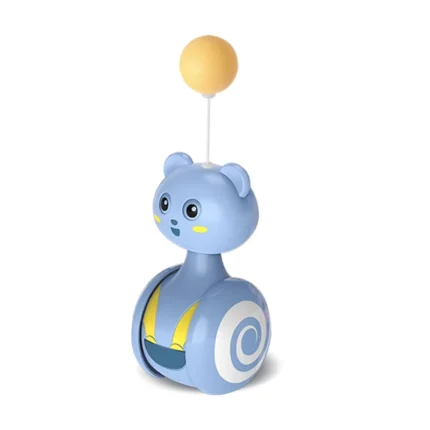 Tumbler Swing Toy For Cats Funny Cat Scratching Ball Colored Feather Sounding Toy Kitten Interactive Chasing Toy Cat Accessories - Image 10