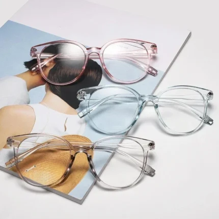 Fashion Blue Light Computer Glasses Frame Women Clear Anti Blue Light Round Eyewear Blocking Glasses Optical Spectacle Eyeglass - Image 3
