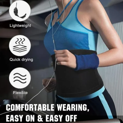 Waist Trimmer Unisex Belly Wrap Workout Sports Sweat Band Abdominal Trainer Weight Loss Body Shaper Tummy Control Slimming Belt - Image 5