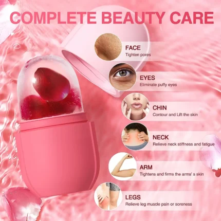 Ice Roller for Face & Eye Face Roller Facial Beauty Ice Roller Skin Care Tools Gua Sha Face Massage Silicone Ice Mold for Beauty - Image 4