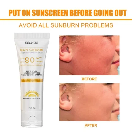 Sunscreen SPF 90 Sunblock Skin Protective Cream Oil-control Bleaching Face Moisturizer Sun Cream for Face Body Skincare - Image 4