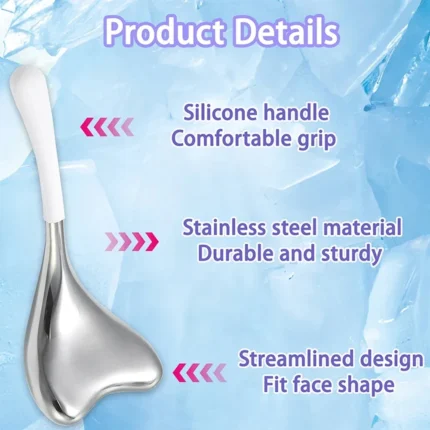 Cooling Spa Ice Globes Roller Stainless Steel Gua Sha Cryo Sticks Face and Eyes Massager Facial Skin Care Tools Gifts for Women - Image 3