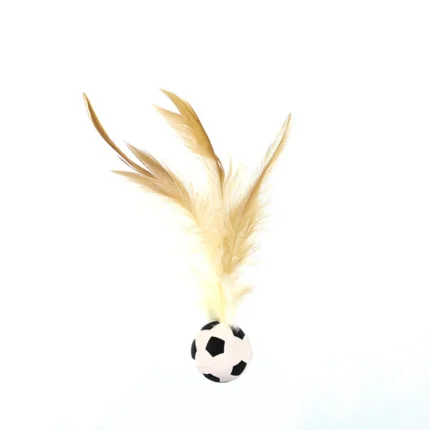 1/3Pcs New Cat Interactive Ball Toys Bouncy Balls with Feathers Indoor Cat Game Toy Feather Cat Training Catcher Pet Toy - Image 7