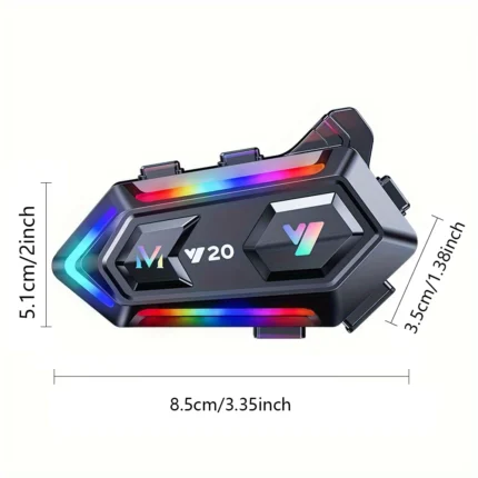 Y20 Bluetooth Motorcycle Helmet Headset Headphone Wireless Motorbike Handsfree Car Stereo Earphone Noise Reduction Speaker Kit - Image 3