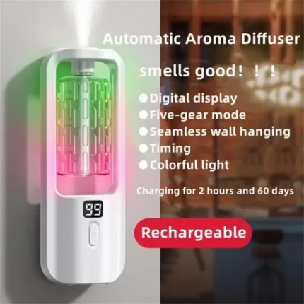 Aroma Diffuser Humidifier Fragrance Essential Oil Aromatherapy Machine Air Freshener Hotel Bedroom Toilet Bathroom Deodorization - Image 4
