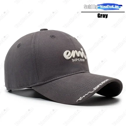Premium Cotton Baseball Hat with 3D Letter Embroidery - Adjustable, Soft Lining, Oversize Head Design - Image 11