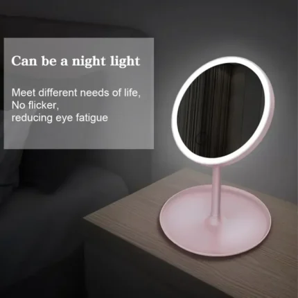 Makeup mirror with white light led daylight detachable vanity mirror/storage base 3 modes mirror with light gift usb cable - Image 4