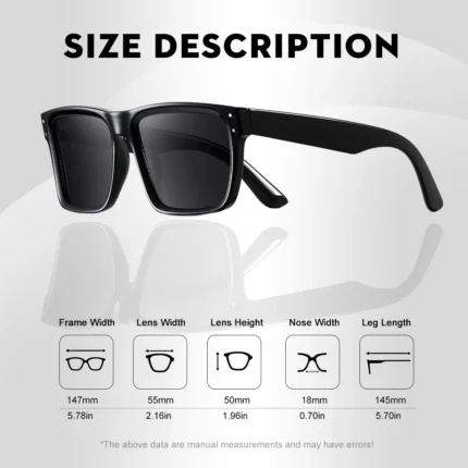 CRIXALIS Oversized Square Sunglasses Men Cambered Design Sun Glasses Male Anti-glare Driving Luxury Brand Shades  UV Protection - Image 4