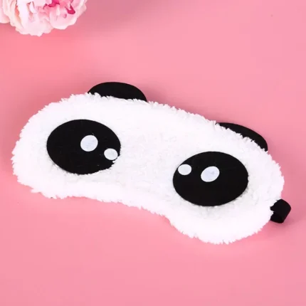 Health Care Tools Cute Face White Panda Eye Mask Eyeshade Shading Sleep Cotton Goggles Eye Mask Sleep Mask Eye Cover 3 Styles - Image 5
