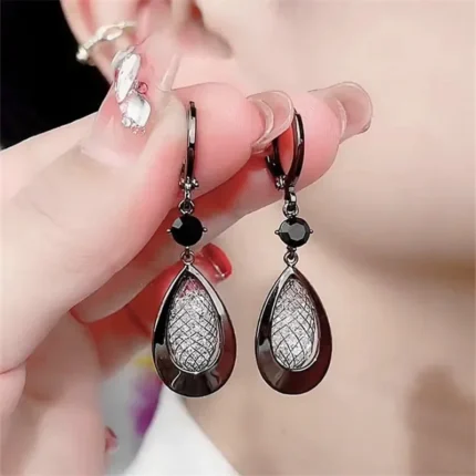 New Simple Metal Style Glossy Geometric Earrings For Women Fashionable Personalized Daily Accessory Party Jewelry Birthday Gifts - Image 37