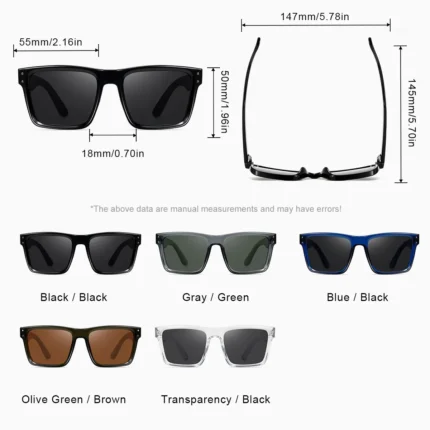 CRIXALIS Oversized Square Sunglasses Men Cambered Design Sun Glasses Male Anti-glare Driving Luxury Brand Shades  UV Protection - Image 5