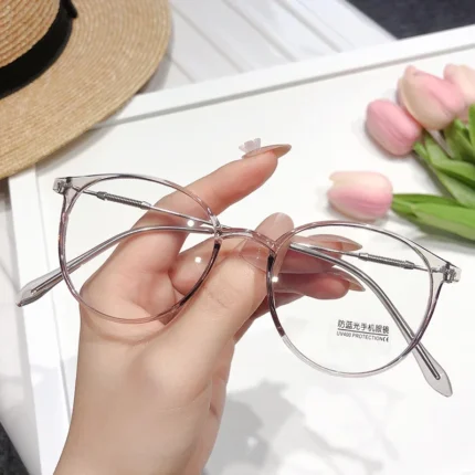 New Vintage Anti-Blue Light Round Glasses Women Men Black Clear Optical Frame Spectacles Computer Goggles Reading Eyeglasses - Image 6